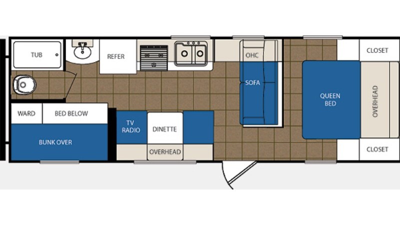 2012 Prime Time Avenger 26BH Floorlan