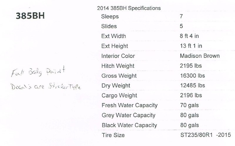 2014 Evergreen Bay Hill 385BH - 011