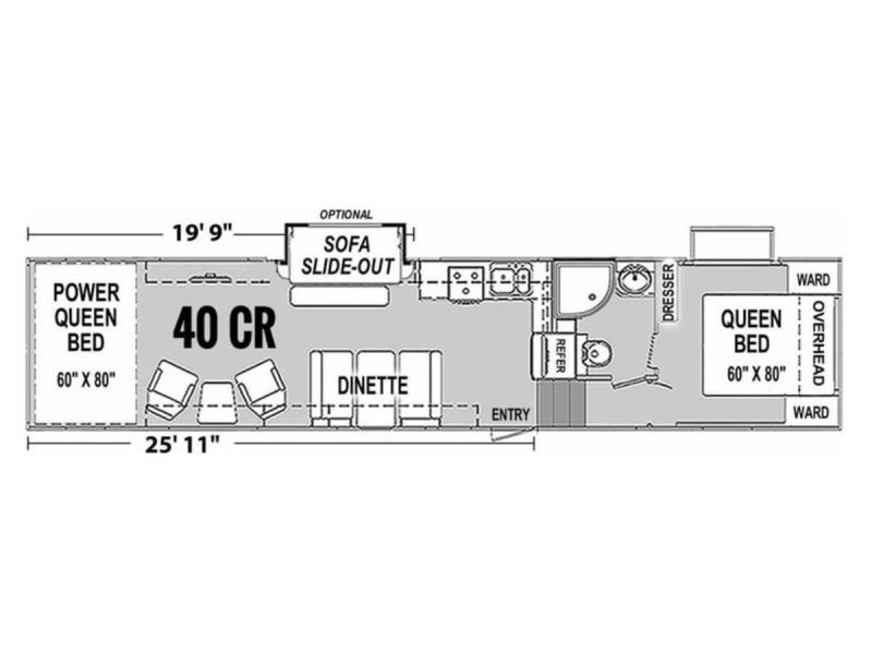 2017 Genesis Supreme 40CR Floorplan