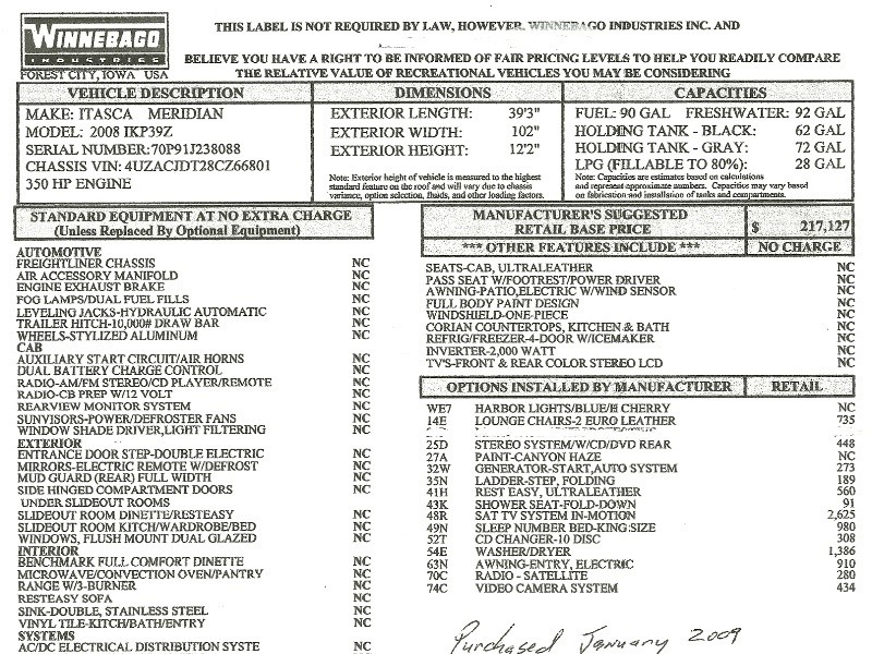 Build Sheet - Top Half