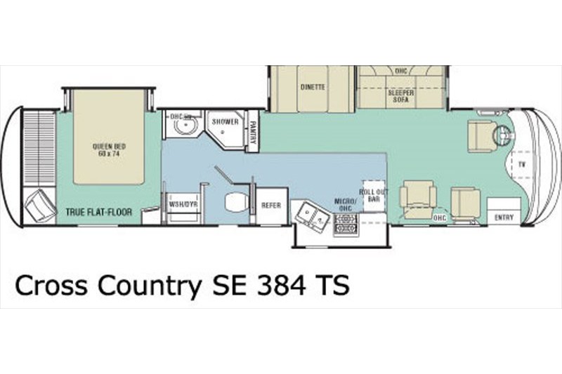2006 Cross Country SE 384TS Floorplan