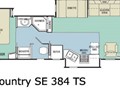 2006 Cross Country SE 384TS Floorplan