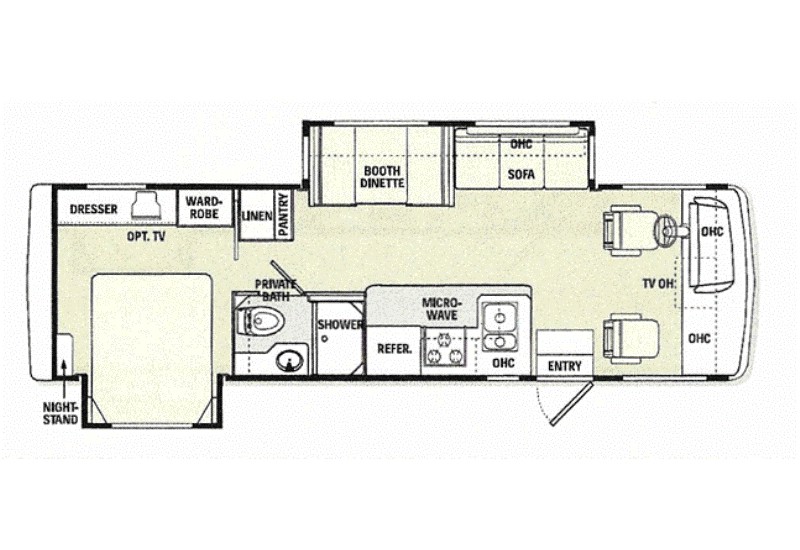2005 Monaco Monarch SE 30PDD Floorplan