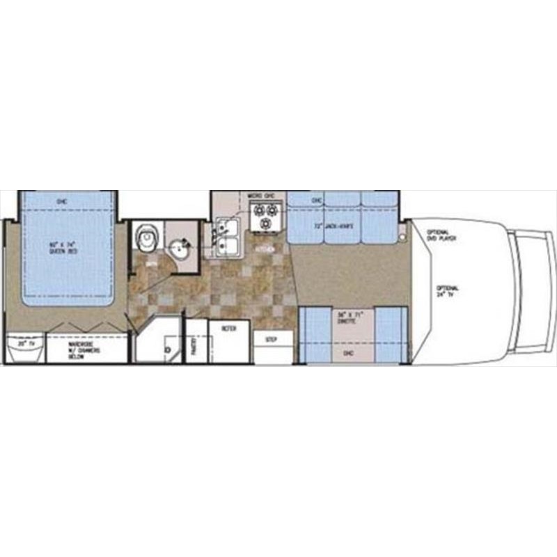 2005 Gulf Stream B Touring Cruiser 5290 Floorplan