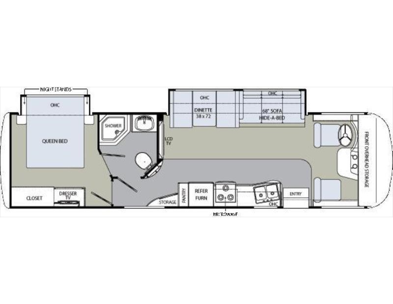 2009 Holiday Rambler Arista 330 Floorplan