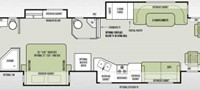 2014 Tiffin Allegro Red 38QRA - Floorplan