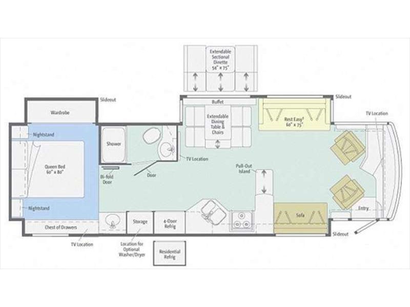 2013 Winnebago Journey 36M Floorplan