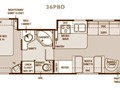 2002 Monaco Cayman 36PBD Floorplan