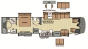 2013 Entegra Coach Aspire 42RBQ Floorplan