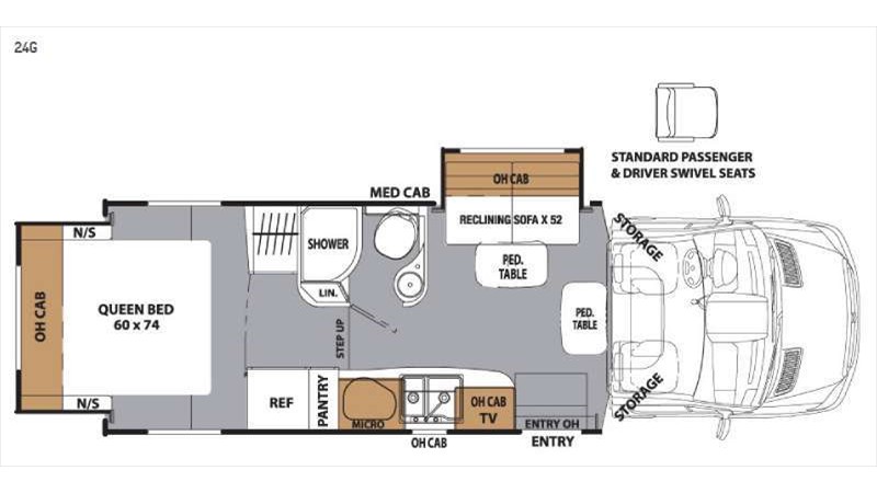 2015 Coachmen Prism 24G Floorplan