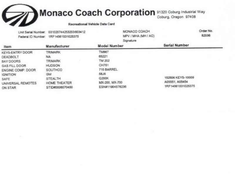 2003 Monaco Signature - 007