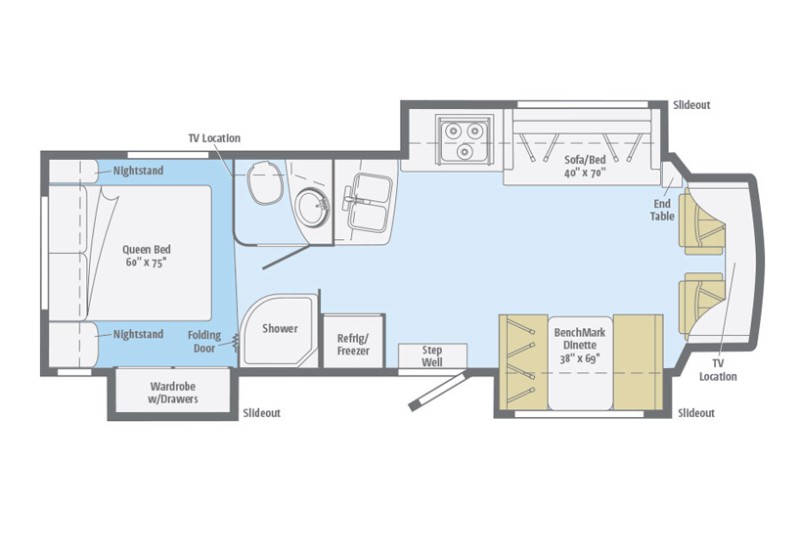 2016 Winnebago Aspect 30J Floorplan