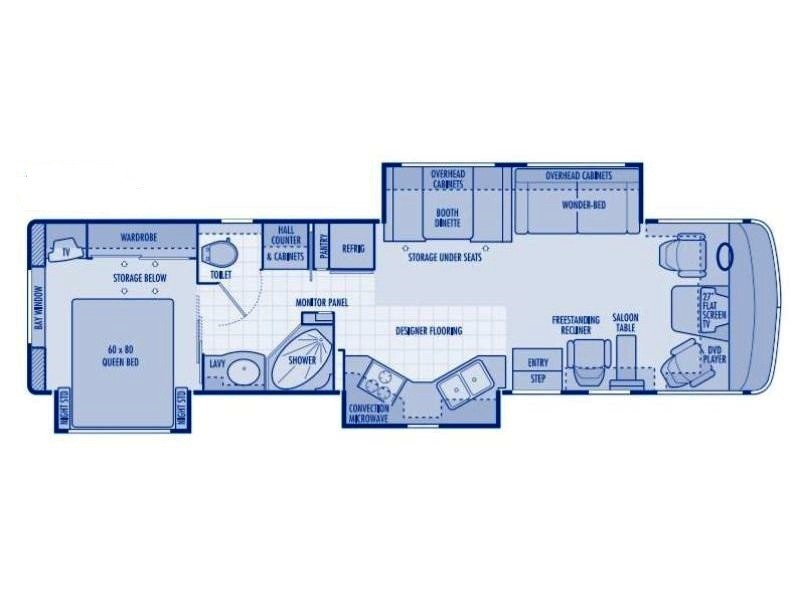 2004 National RV Dolphin LX 6375 Floorplan