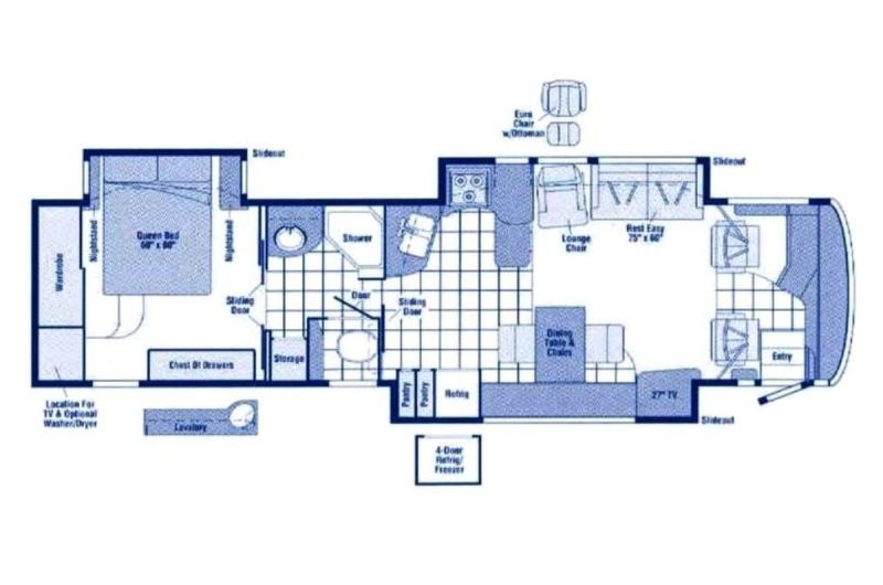 2004 Winnebago Vectra 40AD Floorplan