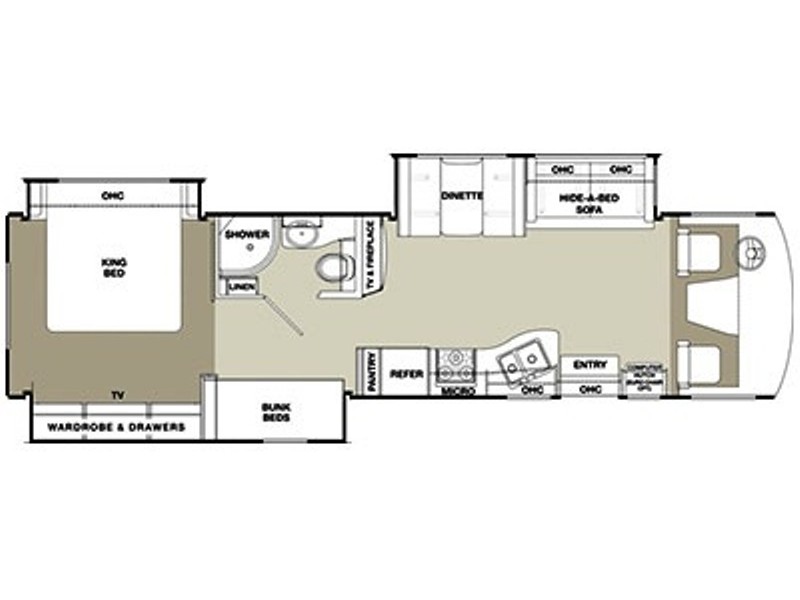 2015 Coachmen Encounter 36BH Floorplan