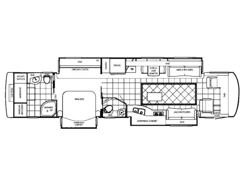 2013 Newmar Mountain Aire 4344 Floorplan