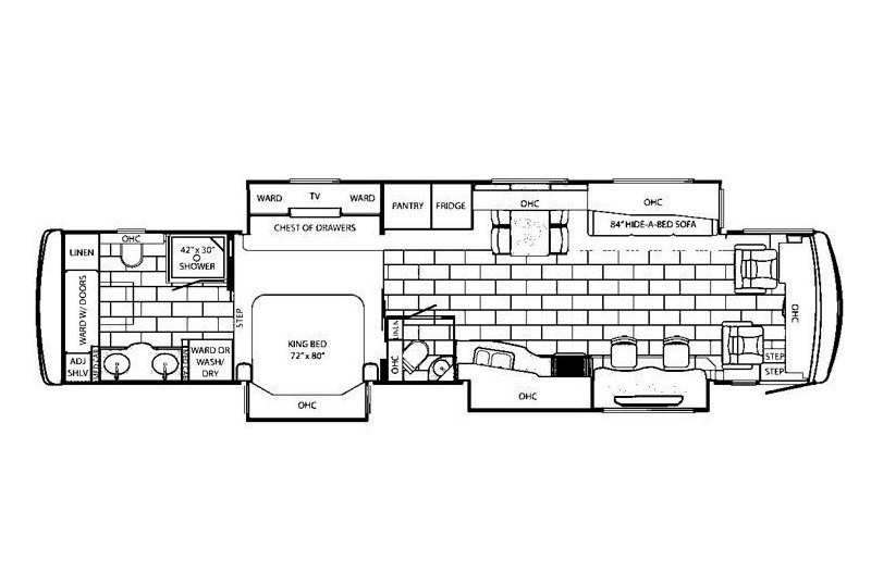 2014 Newmar Ventana 4369 Floorplan