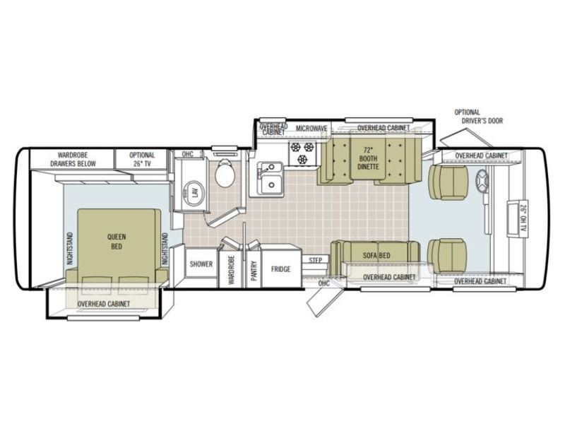 2009 Tiffin Allegro Open Road 30DA Floorplan
