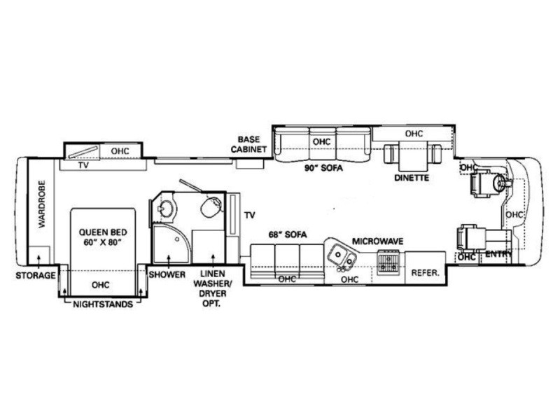 2009 Monaco Diplomat 41SKQ Floorplan