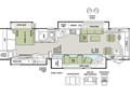 2014 Tiffin Phaeton 36GH Floorplan