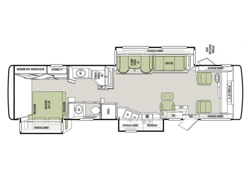 2012 Tiffin Allegro Open Road 34TGA Floorplan