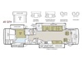 2011 Tiffin Phaeton 40QTH Floorplan