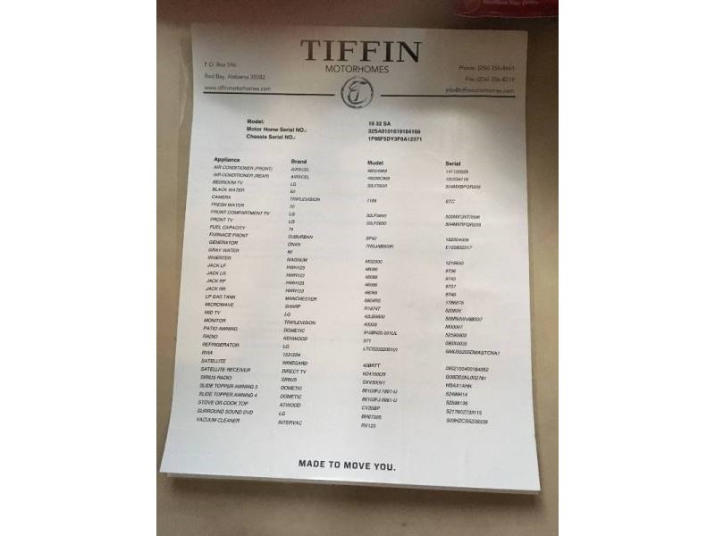 2016 Tiffin Allegro Open Road 32SA - 018