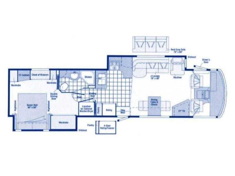 2004 Winnebago Adventurer 38R Floorplan