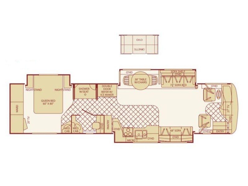 2005 Fleetwood Revolution LE 38X Floorplan