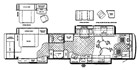 2005 Tiffin Zephyr 45QDZ Floorplan