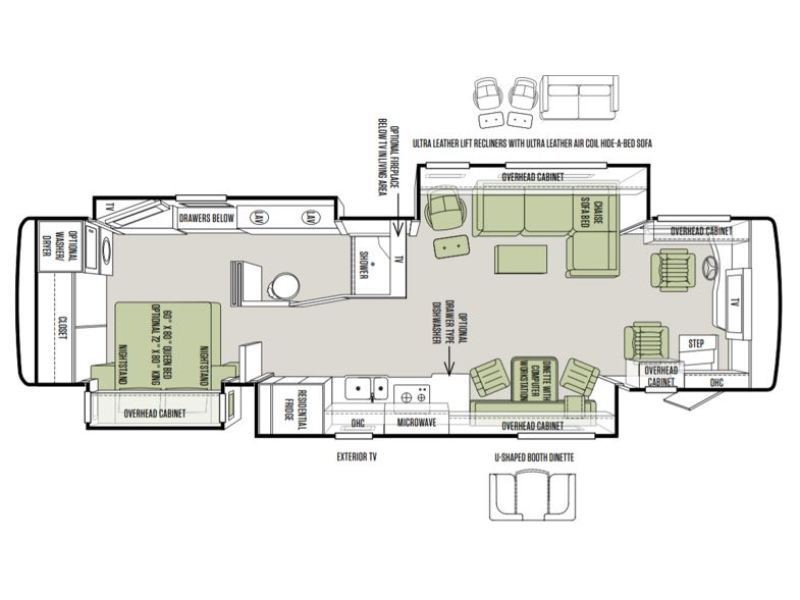 2014 Tiffin Allegro Bus 37AP Floorplan