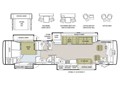 2009 Tiffin Phaeton 40QTH Floorplan