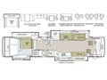 2009 Tiffin Allegro Bus 43QRP Floorplan