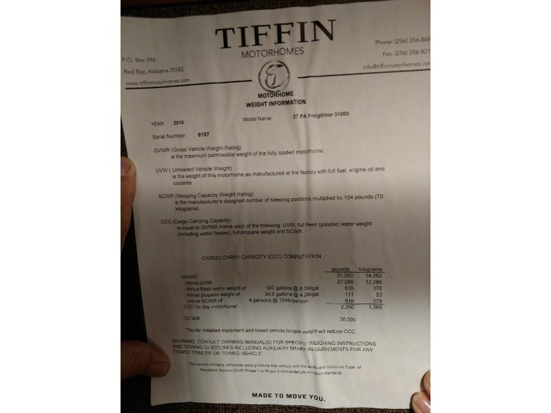 2016 Tiffin Allegro RED 37PA - 016