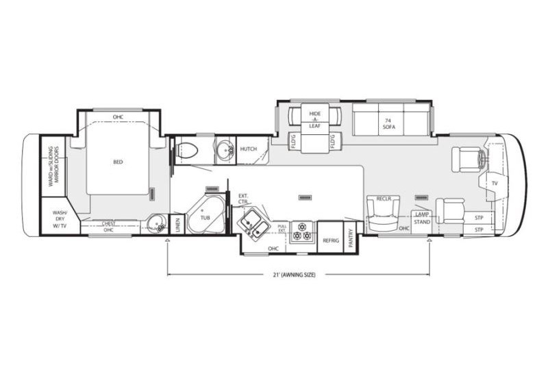 2003 Newmar Dutch Star 4005 Floorplan
