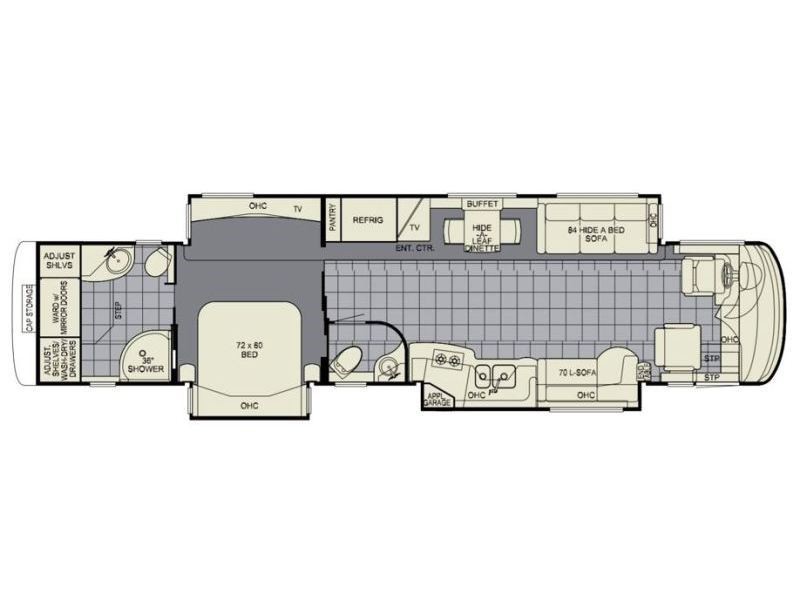 2011 Newmar Essex 4524 Floorplan