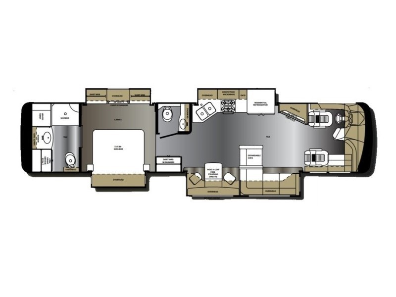 2015 Forest River Berkshire XL 40RB Floorplan