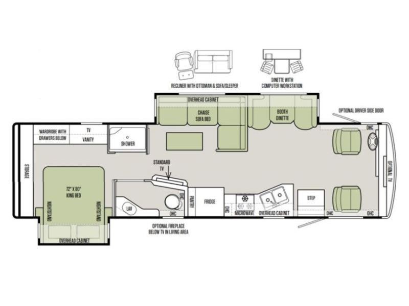 2015 Tiffin Allegro Open Road 32SA Floorplan