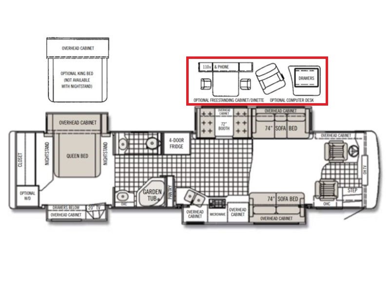 2007 Tiffin Allegro Bus 40QSP Floorplan