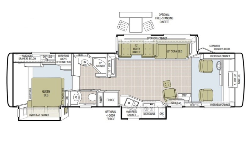 2008 Tiffin Allegro Bay 35TSB Floorplan