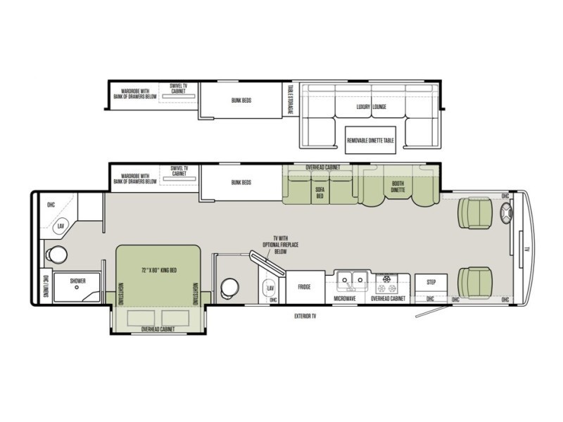 2017 Tiffin Allegro Open Road 36UA Floorplan