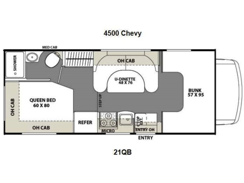2015 Coachmen Freelander 21QB Floorplan