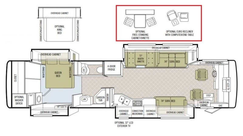 2007 Tiffin Phaeton 40QSH Floorplan