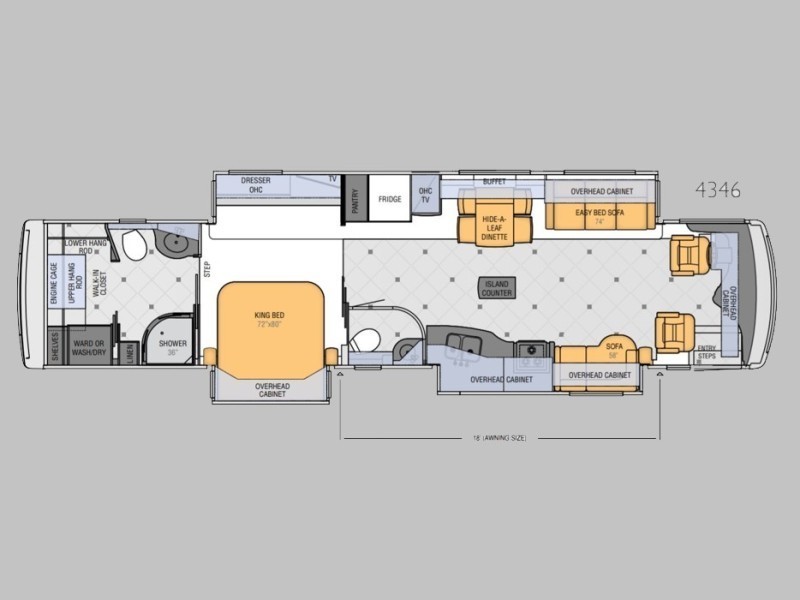 2012 Newmar Dutch Star 4346 Floorplan