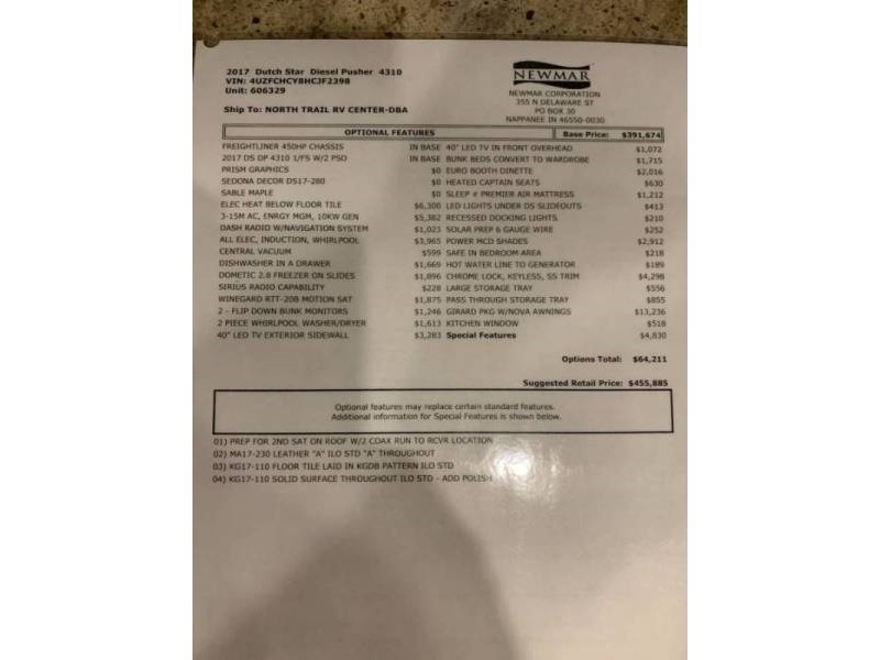 2017 Newmar Dutch Star 4310 - 017