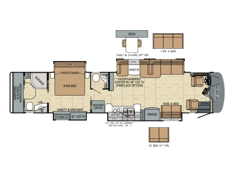 2016 Entegra Aspire 42RBQ Floorplan
