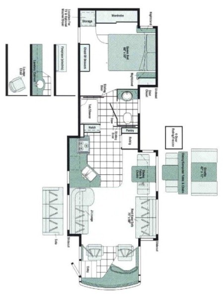 2004 Winnebago Vectra 40KD Floorplan