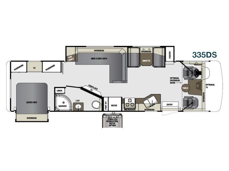 2016 Forest River Georgetown 335DS Gloorplan