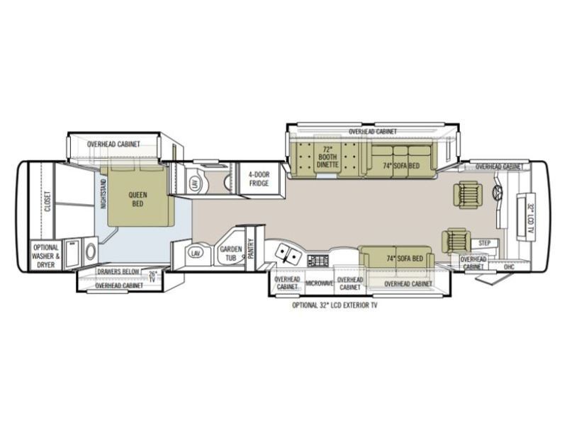 2009 Tiffin Allegro Bus 40QSP Floorplan