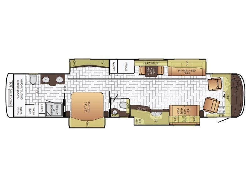 2016 Newmar London Aire 4553 Floorplan